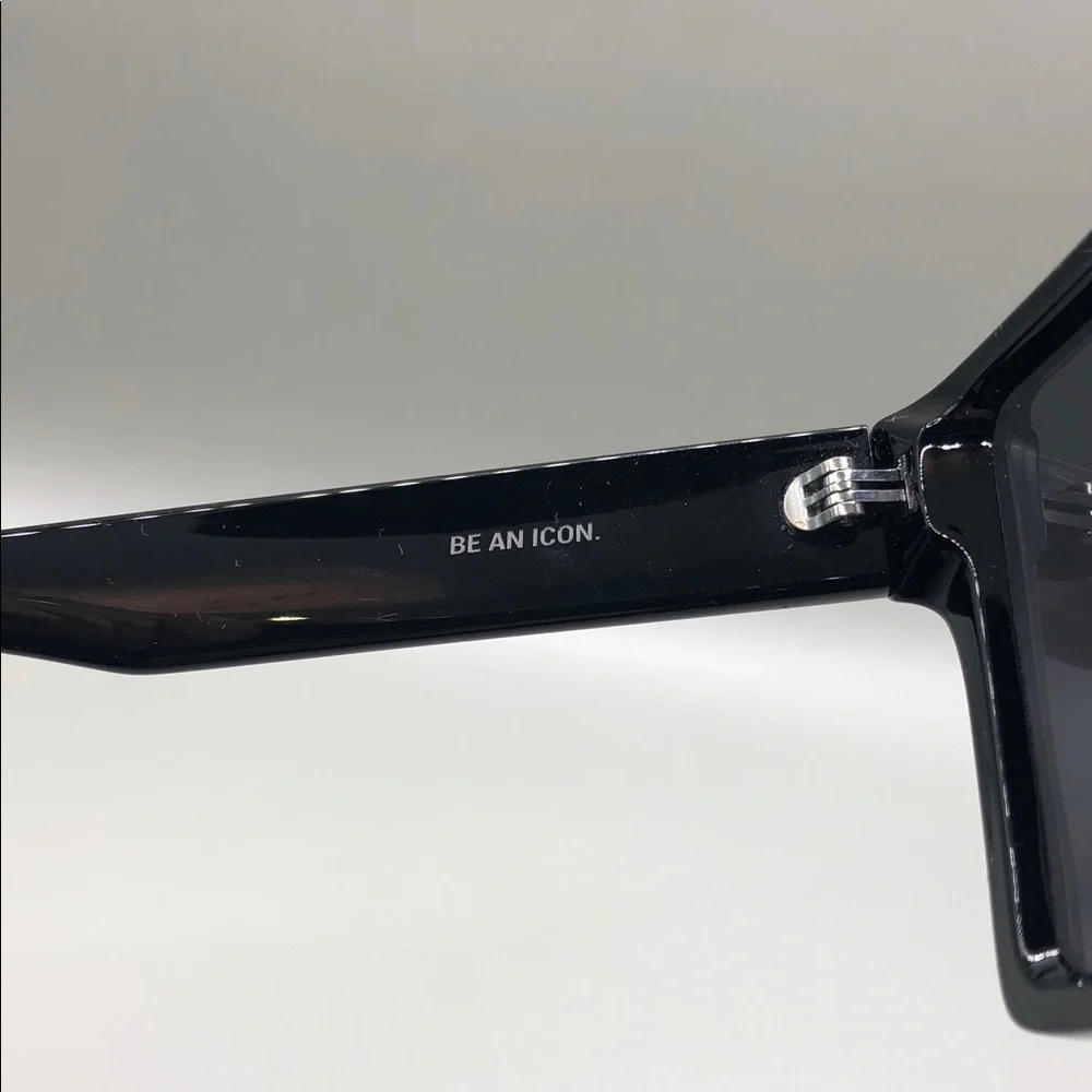 2svge IIsvge Icon Black Shield Sunglasses UNISEX Polarized Oversized Style